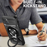 Husa pentru iPhone 15 Plus, Techsuit RuggedCam, albastru