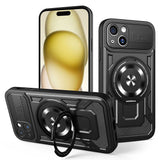 Husa pentru iPhone 15 Plus, Techsuit RuggedCam, albastru