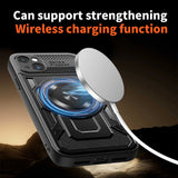 Husa pentru iPhone 15 Plus, Techsuit RuggedCam, albastru