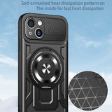 Husa pentru iPhone 15 Plus, Techsuit RuggedCam, albastru