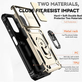 Husa pentru Motorola Edge 50, Techsuit CamShield Series, albastru