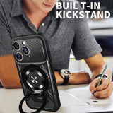 Husa pentru iPhone 15 Pro Max, Techsuit RuggedCam, albastru