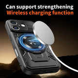Husa pentru iPhone 16 Plus, Techsuit RuggedCam, albastru