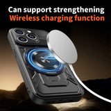 Husa pentru iPhone 16 Pro, Techsuit RuggedCam, albastru