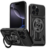Husa pentru iPhone 16 Pro Max, Techsuit RuggedCam, albastru