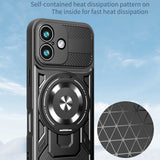Husa pentru iPhone 17, Techsuit RuggedCam, albastru