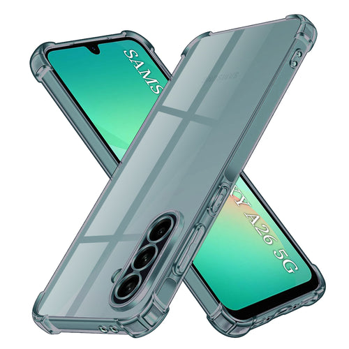 Husa pentru Samsung Galaxy A26 5G, Techsuit Shockproof Clear Silicone, fumuriu