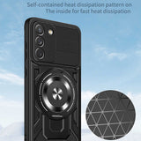 Husa pentru Samsung Galaxy S21 FE 5G, Techsuit RuggedCam, albastru