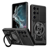Husa pentru Samsung Galaxy S22 Ultra 5G, Techsuit RuggedCam, albastru