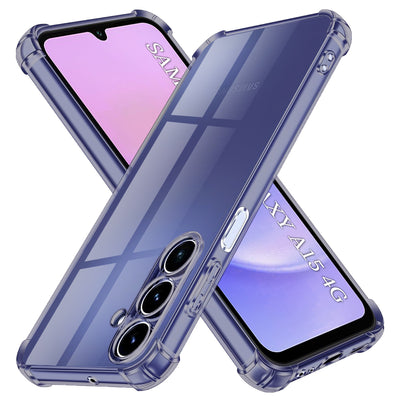 Husa pentru Samsung Galaxy A15 4G, Techsuit Shockproof Clear Silicone, fumuriu
