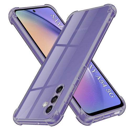 Husa pentru Samsung Galaxy A54, Techsuit Shockproof Clear Silicone, fumuriu