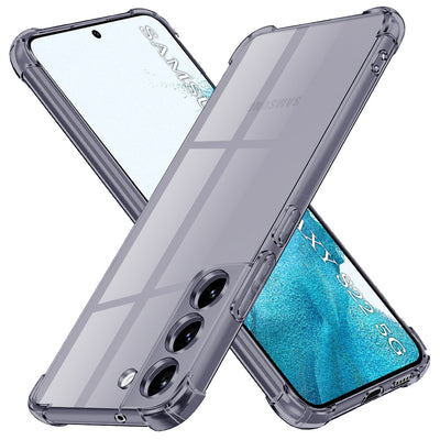 Husa pentru Samsung Galaxy S22 5G, Techsuit Shockproof Clear Silicone, fumuriu