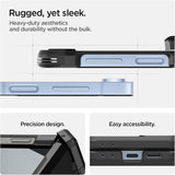 Husa pentru Samsung Galaxy Z Flip6, Spigen Tough Armor Pro MagSafe (ACS09807), negru