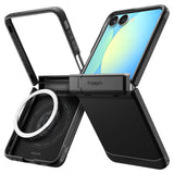 Husa pentru Samsung Galaxy Z Flip7, Spigen Tough Armor Pro MagSafe (ACS09561), negru