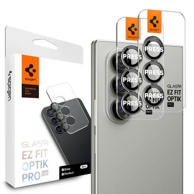 Folie de protectie pentru Samsung Galaxy Z Fold7, Spigen (2 pack) Optik.tR EZ Fit Pro HD Camera Glass (AGL09581)