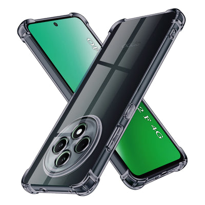 Husa pentru OPPO Reno12 F 5G, Techsuit Shockproof Clear Silicone, fumuriu