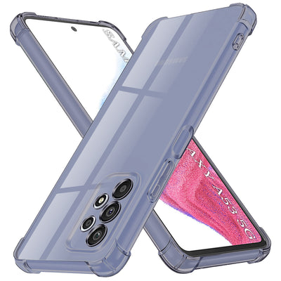 Husa pentru Samsung Galaxy A53 5G, Techsuit Shockproof Clear Silicone, fumuriu