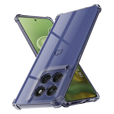 Husa pentru Motorola Edge 60 Fusion, Techsuit Shockproof Clear Silicone, fumuriu