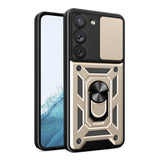 Husa pentru Samsung Galaxy S22 5G, Techsuit CamShield Series, albastru