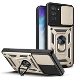Husa pentru Samsung Galaxy S21 FE 5G, Techsuit CamShield Series, albastru
