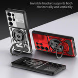 Husa pentru Samsung Galaxy S23 Ultra, Techsuit RuggedCam, albastru