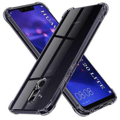 Husa pentru Huawei Mate 20 Lite, Techsuit Shockproof Clear Silicone, fumuriu