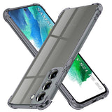 Husa pentru Samsung Galaxy S21 FE 5G, Techsuit Shockproof Clear Silicone, fumuriu