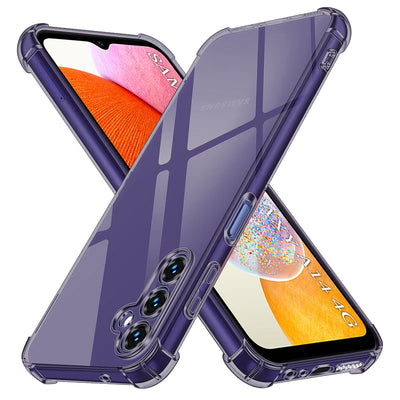 Husa pentru Samsung Galaxy A14 5G, Techsuit Shockproof Clear Silicone, fumuriu