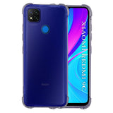 Husa pentru Xiaomi Redmi 9C NFC, Techsuit Shockproof Clear Silicone, fumuriu