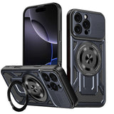 Husa pentru iPhone 16 Pro Max, Techsuit RuggedCam, albastru