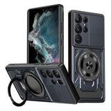 Husa pentru Samsung Galaxy S22 Ultra 5G, Techsuit RuggedCam, albastru