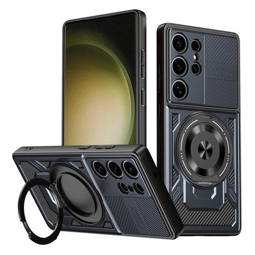 Husa pentru Samsung Galaxy S23 Ultra, Techsuit RuggedCam, albastru