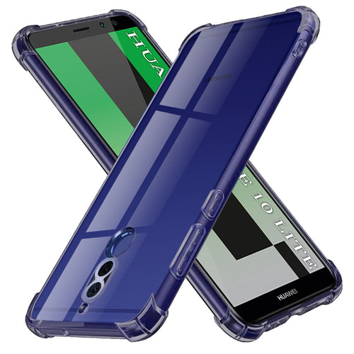 Husa pentru Huawei Mate 10 Lite, Techsuit Shockproof Clear Silicone, fumuriu