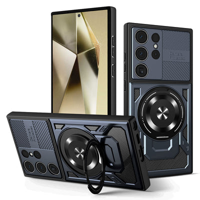 Husa pentru Samsung Galaxy S24 Ultra, Techsuit RuggedCam, albastru
