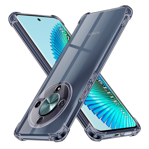 Husa pentru Honor Magic6 Lite, Techsuit Shockproof Clear Silicone, fumuriu