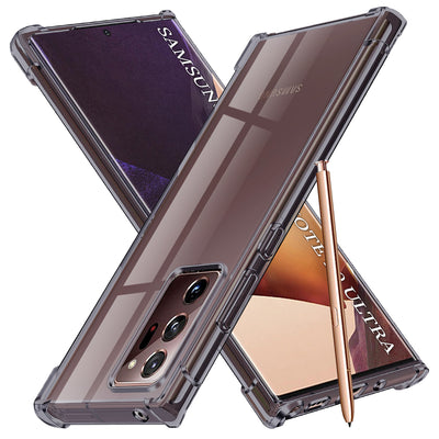 Husa pentru Samsung Galaxy Note 20 Ultra 5G, Techsuit Shockproof Clear Silicone, fumuriu