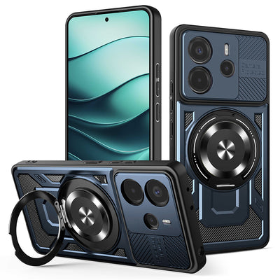 Husa pentru Xiaomi Redmi Note 14 4G (Regional), Techsuit RuggedCam, albastru