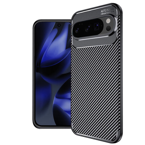 Husa pentru Google Pixel 10 Pro XL, Techsuit CarbonFiber, negru