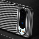 Husa pentru Google Pixel 10 Pro XL, Techsuit CarbonFiber, negru