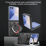 Husa pentru Samsung Galaxy Z Flip7, Techsuit CamGuard Pro, albastru