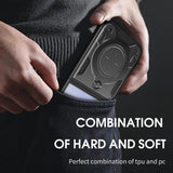 Husa pentru Samsung Galaxy Z Flip7, Techsuit CamGuard Pro, albastru