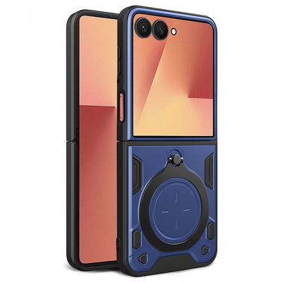 Husa pentru Samsung Galaxy Z Flip7, Techsuit CamGuard Pro, albastru