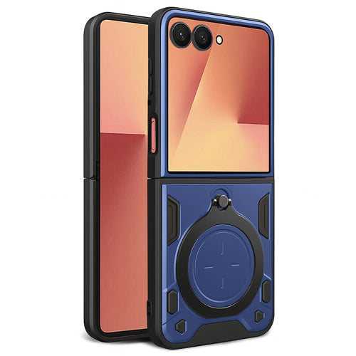 Husa pentru Samsung Galaxy Z Flip7, Techsuit CamGuard Pro, albastru