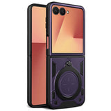Husa pentru Samsung Galaxy Z Flip7, Techsuit CamGuard Pro, albastru