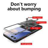 Husa pentru Samsung Galaxy Z Flip7, Techsuit CamGuard Pro, roz auriu