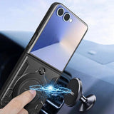 Husa pentru Samsung Galaxy Z Flip7, Techsuit CamGuard Pro, roz auriu