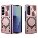 Husa pentru Samsung Galaxy Z Fold7, Techsuit CamGuard Pro, roz auriu