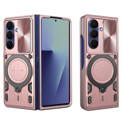 Husa pentru Samsung Galaxy Z Fold7, Techsuit CamGuard Pro, roz auriu
