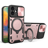 Husa pentru iPhone 17, Techsuit CamGuard Pro, roz auriu