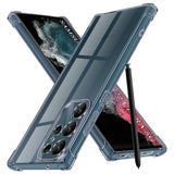 Husa pentru Samsung Galaxy S22 Ultra 5G, Techsuit Shockproof Clear Silicone, fumuriu